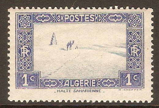 Algeria 1936 1c Ultramarine. SG107.